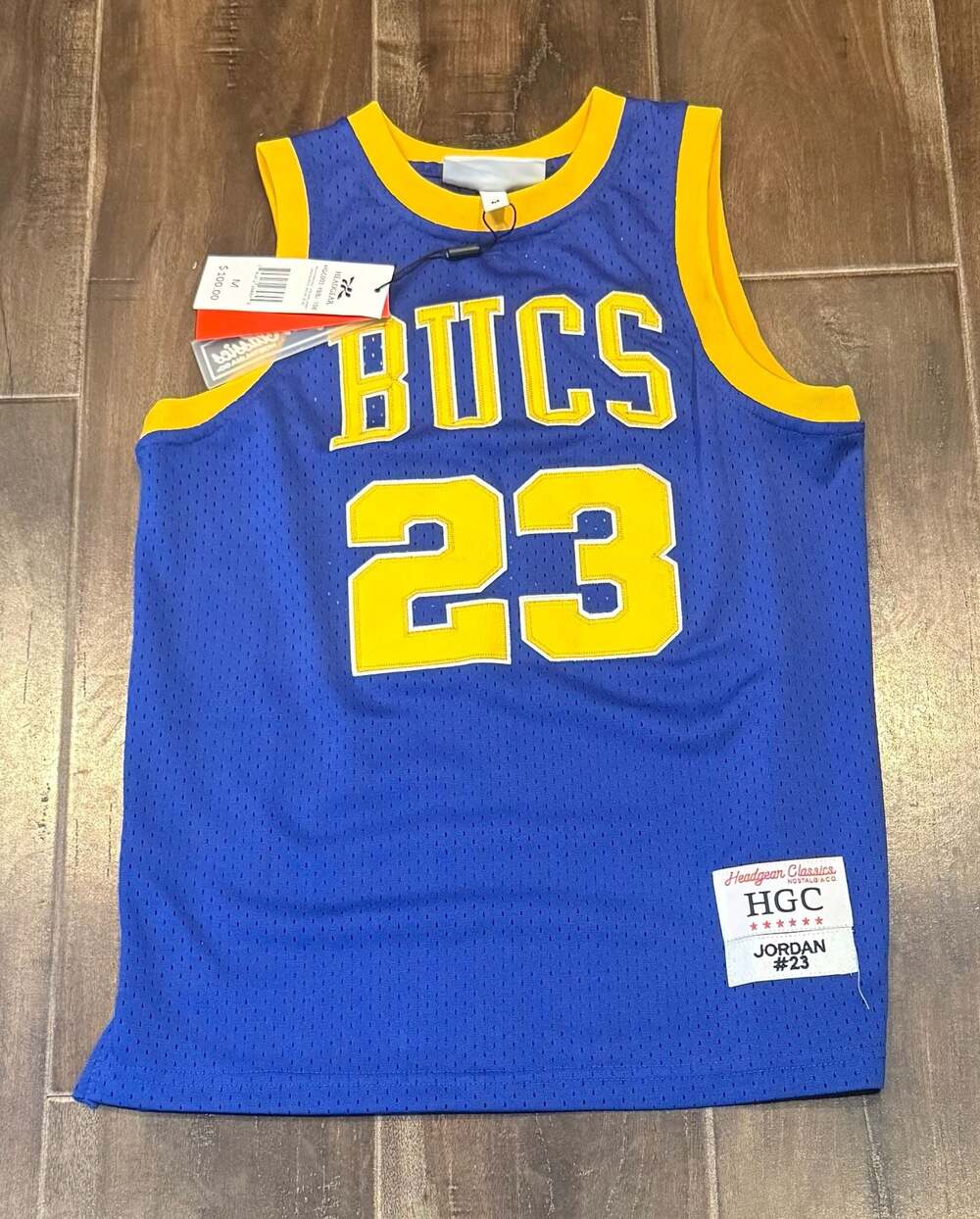 Headgear Classics Michael Jordan Emsley A. Laney High School Bucs #23 Jersey